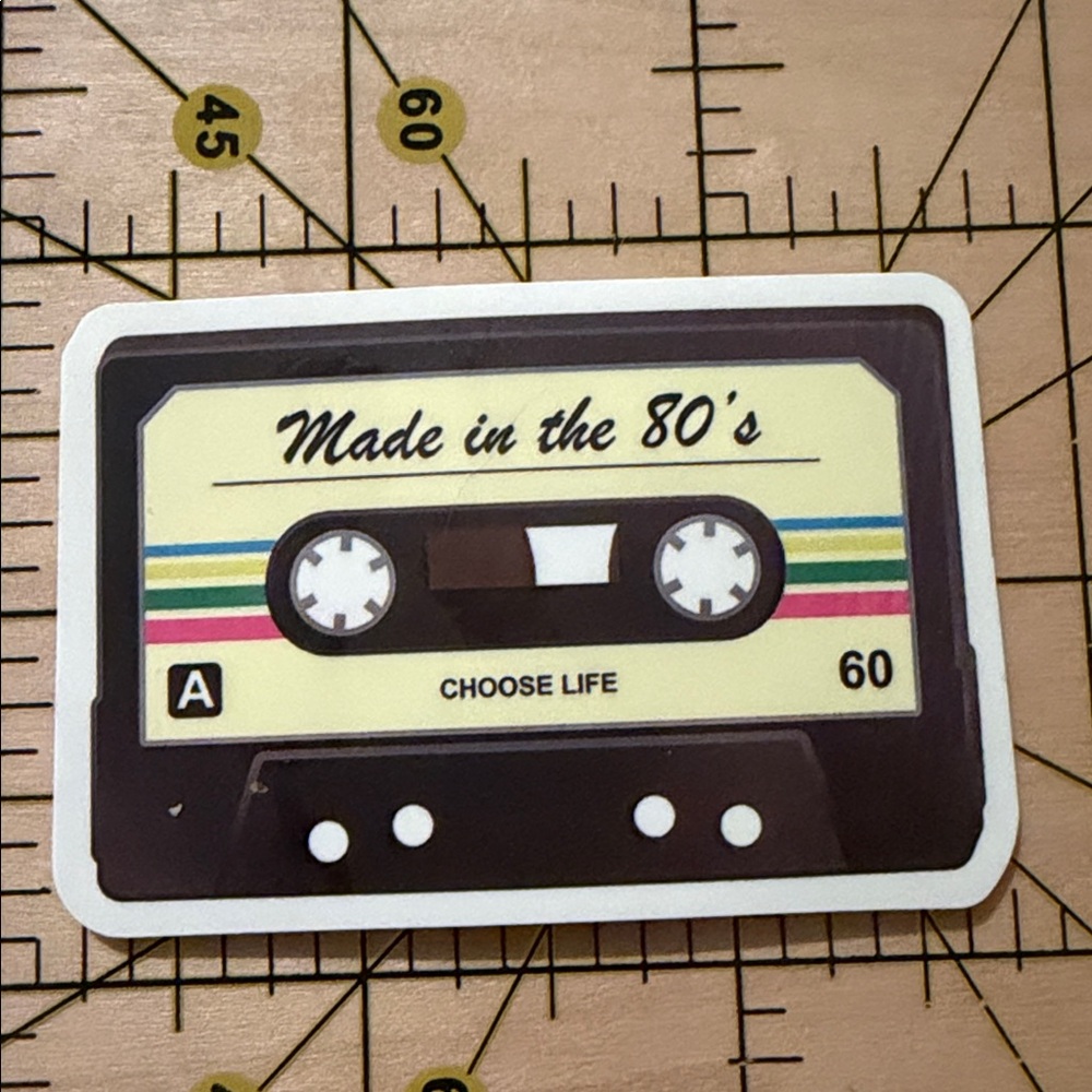 💜13/$13 +Bundle Sticker Sale | Mixed Tape 80’s Life Waterproof Sticker